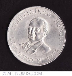 25 Pesos 1972