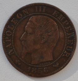 Image #2 of 5 Centimes 1856 W