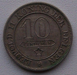 Image #1 of 10 Centimes 1898 (Dutch)