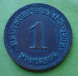 1 Pfennig 1909 D