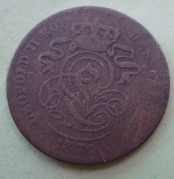 Image #2 of 2 Centimes 1871