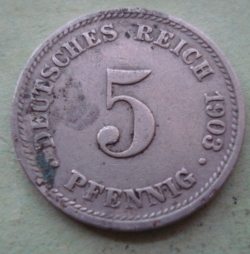 Image #1 of 5 Pfennig 1903 D