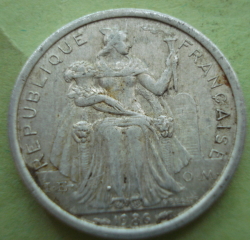 Image #2 of 1 Franc 1986
