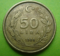 Image #1 of 50 Lira 1988