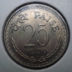 Image #1 of 25 Paise 1976 (B)