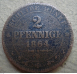 2 Pfennige 1864 B