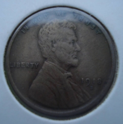 Lincoln Cent 1918 S