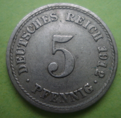 Image #1 of 5 Pfennig 1912 F