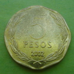 Image #1 of 5 pesos 2002 So