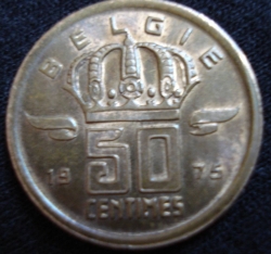 Image #1 of 50 centimes 1975 (belgie)