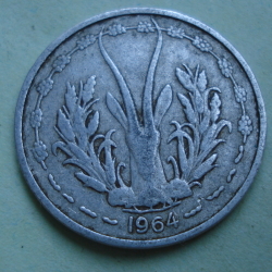 Image #2 of 1 Franc 1964