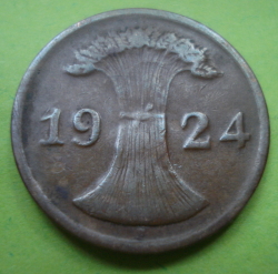2 Rentenpfennig 1924 F