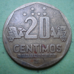 20 Centimos 1993 without CHAVEZ