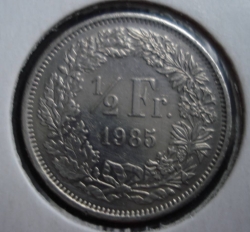 Image #1 of 1/2 Franc 1985