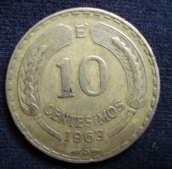 10 Centesimos 1963