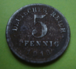 Image #1 of 5 Pfennig 1918 J