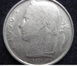 Image #2 of 5 Francs 1976 Belgique