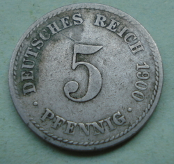 5 Pfennig 1900 A