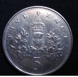5 Pence 1988