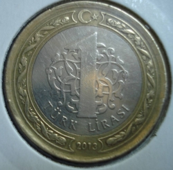 Details about   Turkey 1 lira 2013 BiMetal Commemorative,UNC Coin DEMOISELLE 