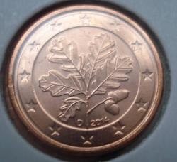 Image #2 of 1 Euro Cent 2014 D