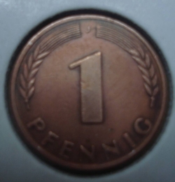 Image #1 of 1 Pfennig 1968 J
