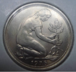 Image #2 of 50 Pfennig 1976 D