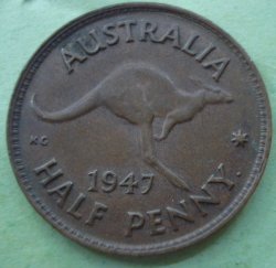 1/2 Penny 1947