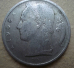 Image #2 of 5 Francs 1958 (België)