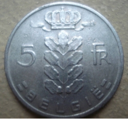 Image #1 of 5 Francs 1968 (België)
