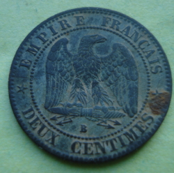 Image #1 of 2 Centimes 1856 B