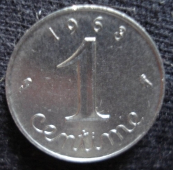 Image #1 of 1 Centime 1963