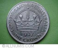 Image #1 of [COUNTERFEIT] 1 Crown 1937 - Other material