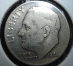 Image #2 of 1 Dime 1946
