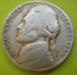 Image #2 of Jefferson Nickel 1946