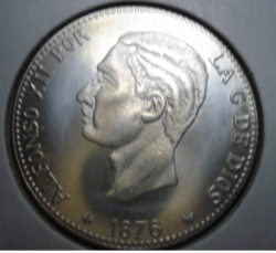 Image #2 of 1 peseta 1876 REPLICA