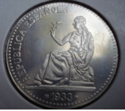 Image #2 of 1 peseta 1933 REPLICA