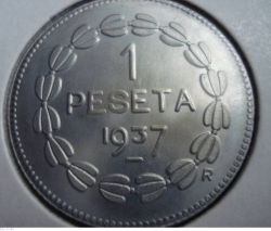 Image #1 of 1 peseta 1937 REPLICA