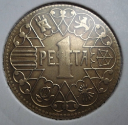 1 peseta 1944 REPLICA