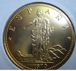 Image #2 of 100 pesetas 1870 REPLICA