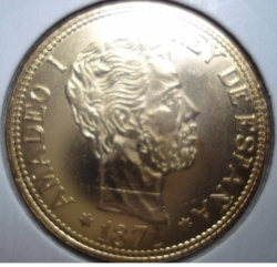 25 pesetas 1871 REPLICA