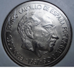 Image #2 of 50 pesetas 1957 REPLICA