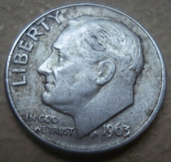 Image #2 of 1 Dime 1963 D