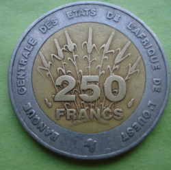 250 Francs 1992