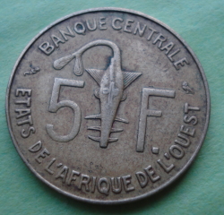 5 Franci 1972