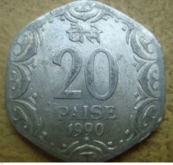 Image #1 of 20 Paise 1990 (H)