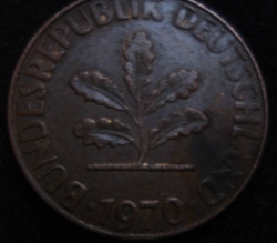 Image #2 of 2 Pfennig 1970 J