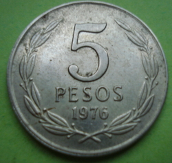 5 Pesos 1976