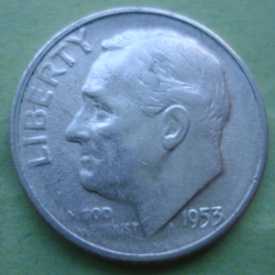 Image #2 of Dime 1953 S