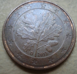 Image #2 of 5 Euro Cent 2013 D